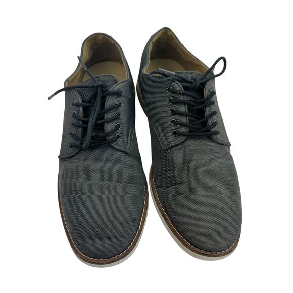 Calvin Klein Aggussie Oxford Flat Shoes Men’s 9.5 Dark Grey Nylon Lace-Up - Picture 7 of 10